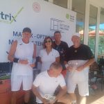 Men's doubles 55+ award ceremony at MT700 19th Matrix Logistic Optimum Cup